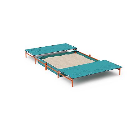 Edukativní pískoviště 2 x 2 m s krytem VVZ-PD011
